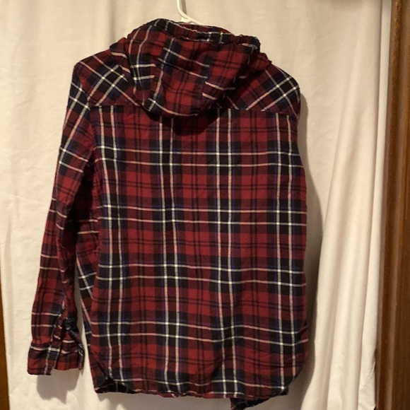 Hooded flannel shirt - Picture 4 of 4